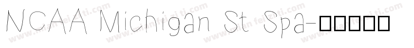 NCAA Michigan St Spa字体转换